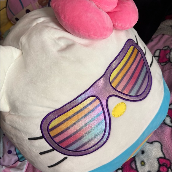 Hello Kitty Blue Plush with Pink Accents - Picture 2 of 6
